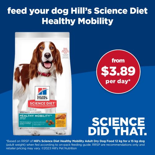 Hills Adult Healthy Mobility dog food 12kg My Vet New Zealand s Largest Online Pet Pharmacy
