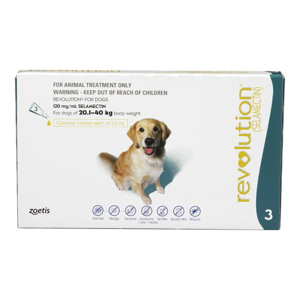 Revolution for Large Dogs 20-40kg - 4 x 3 pack with FREE 3 pack 