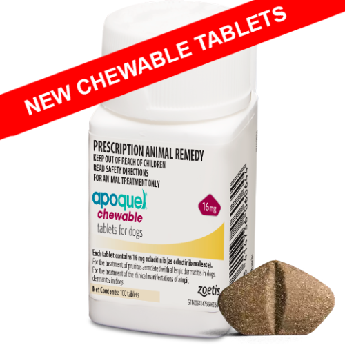 Apoquel CHEWABLE tablets 16 mg (sold per tablet) | Prescription Required