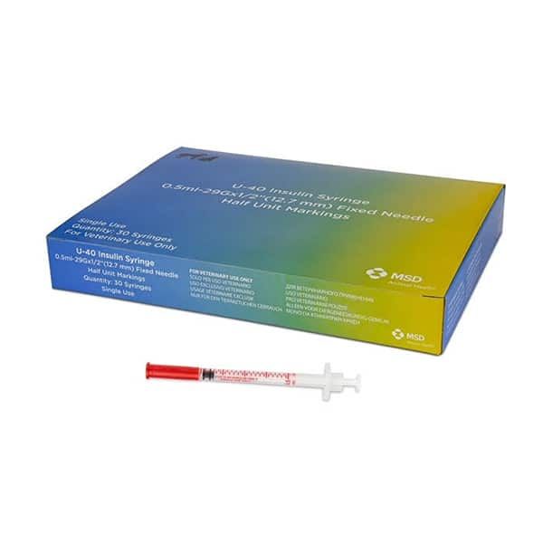 Caninsulin Syringe 1ml U-40 x 30