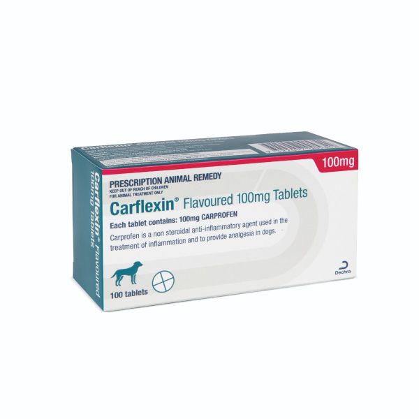 Carprofen 100mg tablets x 100 NEW NAME CARFLEXIN | Prescription Required