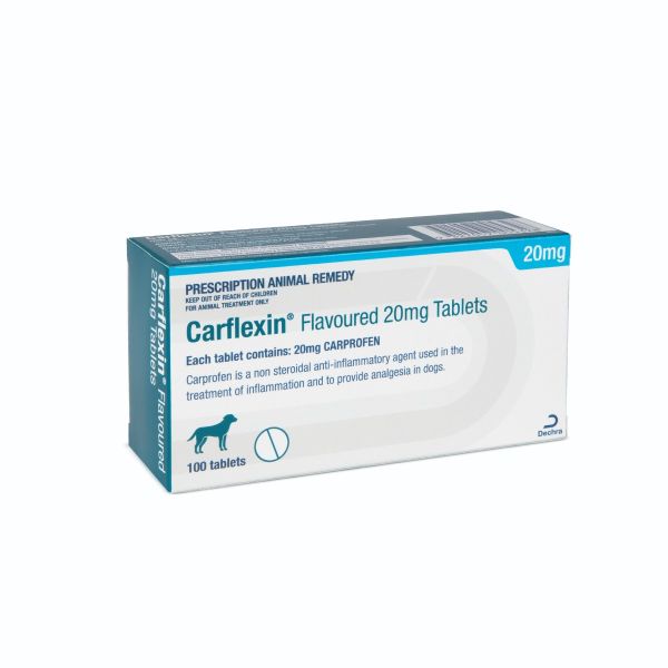 Carprofen 20mg X 100 Tablets NEW NAME CARFLEXIN | Prescription Required