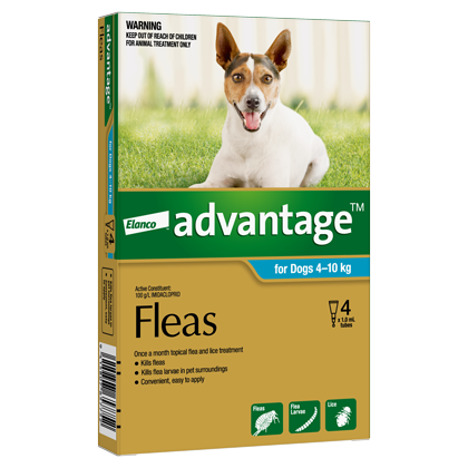 Advantage Medium Dog 4-10kg 4-Pack