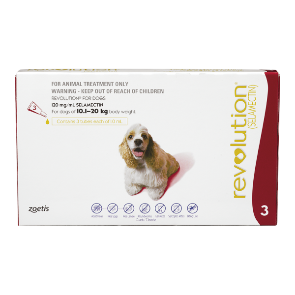 Revolution for Medium Dogs 10-20kg - 4 x 3 pack with FREE 3 Pack 