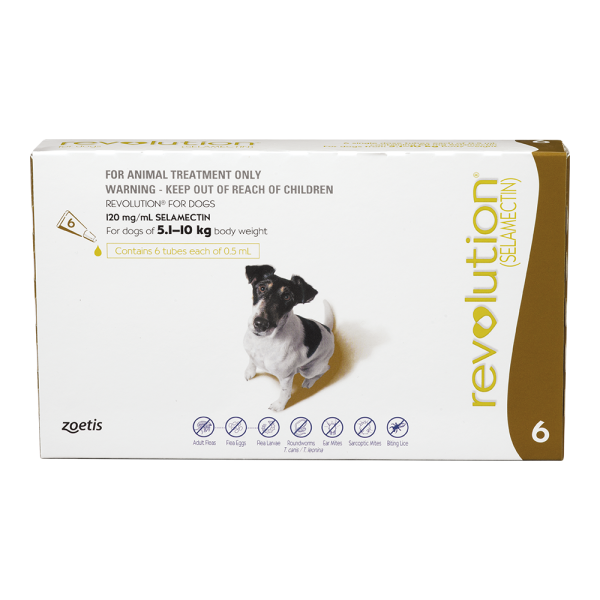 Revolution for Small Dogs 5-10kg - 2 x 6 pack with FREE 3 Pack 