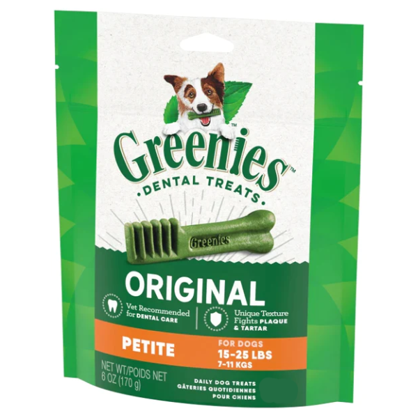 GREENIES Canine Original Treat-Pack Petite | BULK 20-pack