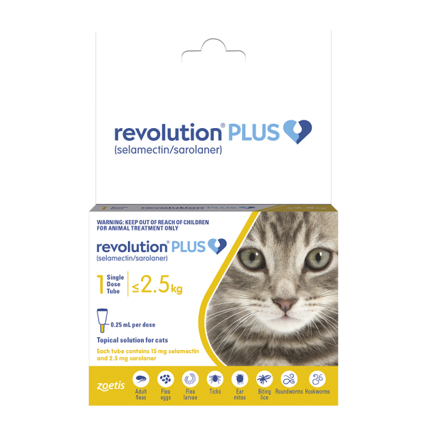 Revolution PLUS for cats SMALL < 2.5kg  SINGLE