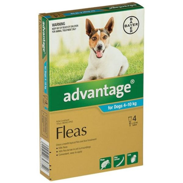 Advantage Medium Dog 4-10kg 4-Pack