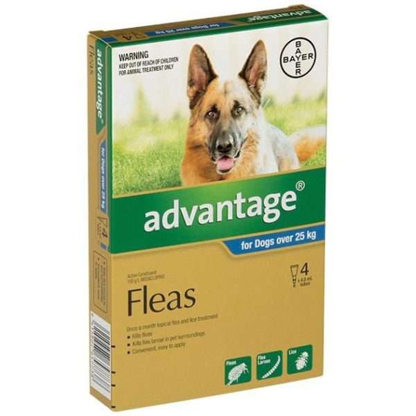 Advantage X/Large Dogs >25kg 4-Pack