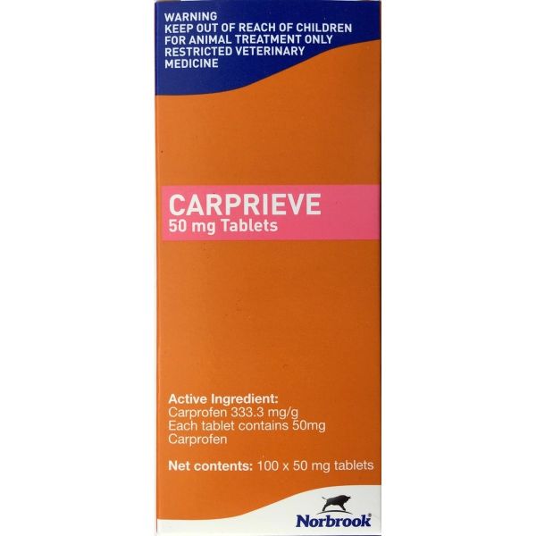 Carprieve 50mg tablets (Sold Per Tablet) | Prescription Required