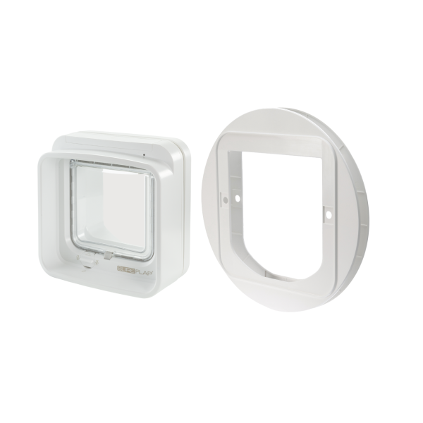 SureFlap DualScan Cat Door With Glass Mounting Adaptor