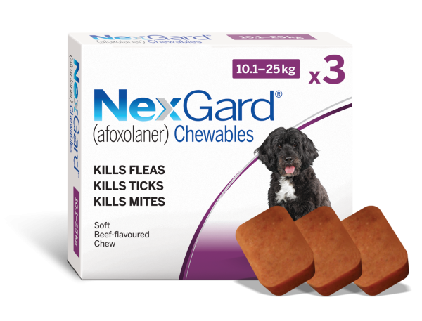 Nexgard for Medium Dogs 3 Pack 10-25kg 