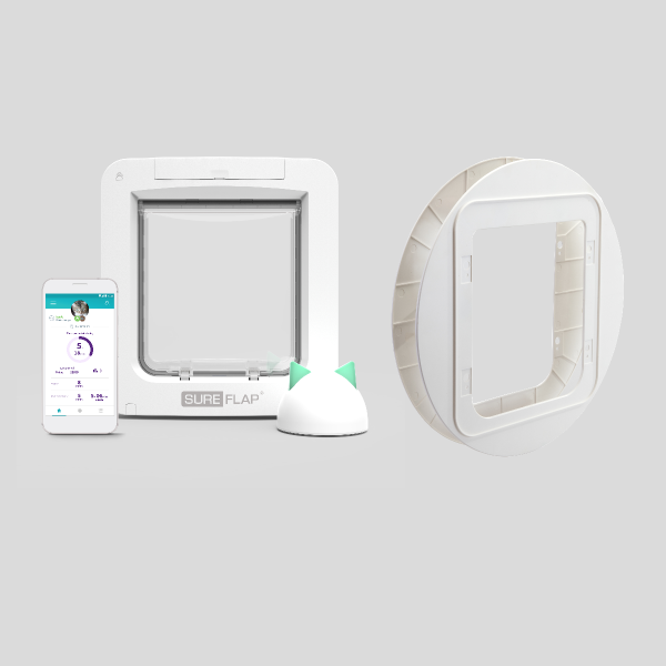 SurePet Microchip Pet Door Connect With Glass Mounting Adaptor