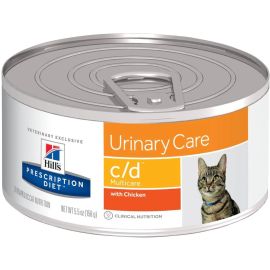 Hills Prescription Diet Cat c/d Urinary Care Multicare Chicken Can (156g X 24) 