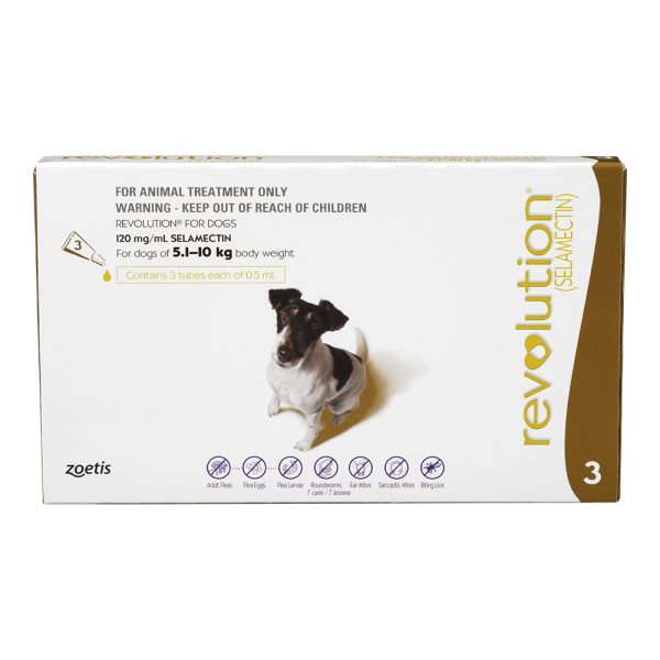 Revolution for Small Dogs 5-10kg - 4 x 3 pack with FREE 3 Pack 