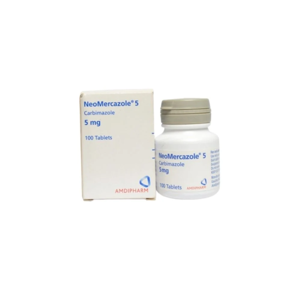 Neomercazole 5mg X 100 Tablets (Carbimazole)  Prescription required