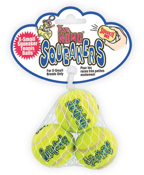 Kong Air Coloured Squeak balls Extra Small