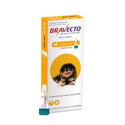 Bravecto  SPOT ON  solution for very small dogs (2-4.5kg)