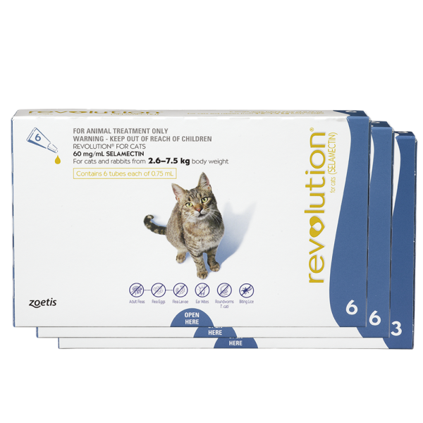 Revolution for Cats - 2 x 6 Pack Deal with FREE 3 Pack