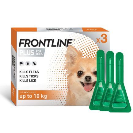 Frontline Plus for Small Dogs up to 10kgs and Puppies  (use by end of 06/22 ) 